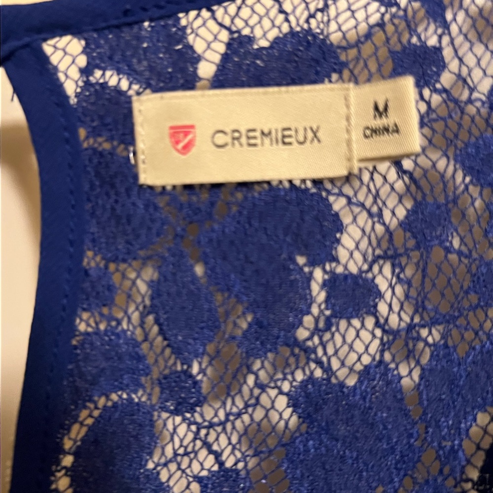 Daniel Cremieux Blue Sleeveless Cocktail Dress